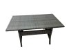 Fimous Rattan Garden Furniture Set Outdoor 10 Seater Patio Dining Corner Sofa Sets with Dining Table 2 Chairs 2 Big Stools Side Table Dark Grey Mixed