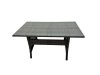 Fimous 7 Seater Wicker PE Rattan Furniture Outdoor Dining Table Double Seat Sofa 2 Side Table 3 Stool Set Dark Grey Mixed