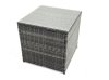 Fimous Outdoor Garden Furniture Set 9 Seater Rattan Sofa Set with Coffee Table 2 Side Tables Dark Grey Mixed