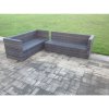 Fimous 8 Seater Rattan Corner Sofa Set With Square Coffee Table Footstools