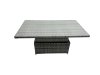 Fimous Rattan Dining Table Sofa Set with 2 Big Stool Outdoor 11 Seat Garden Furniture Set Dark Grey Mixed