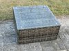Fimous 8 Seater Outdoor Rattan Garden Furniture Set Conservatory Patio Sofa Coffee Table Set with Chair 3 Footstools Dark Grey Mixed