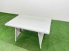 Fimous 7 Pieces Outdoor PE Rattan Garden Furniture with Cushions Reclining Chair Side Table 2 Big Stools Light Grey