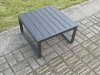 Fimous Aluminium Outdoor Garden Square Coffee Table Patio Tea Table for Balcony, Terrace,Swimming Pool Dark Grey