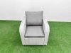 Fimous 10 Seater Poly Rattan Outdoor Garden Furniture Sofa Set Patio 3 Seater Sofa Reclining Chair 3 Seater Sofa 3 Stools 2 Side Table Light Grey