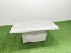 Fimous 12 Seat Rattan Garden Furniture Corner Sofa Set Outdoor Adjustable Lifting Dining or Coffee Table Set with Armchair Light Grey