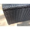 Fimous Rattan Oblong Coffee Table Outdoor Garden Furniture Patio Furniture Black