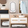 Fimous Foldable Bathtub PVC Adult SPA Soaking Water Tub with Cover for Bathroom