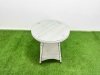 Fimous Wicker PE Rattan Garden Furniture Set Patio Outdoor 2 Chairs Plus Small Round Table Set Light Grey Mixed