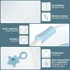 Fimous Foldable Adult Bathtub Body Spa Freestanding Soaking Tub Non-Slip Bathing Shower for Bathroom Blue