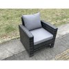 Fimous Rattan Outdoor Furniture Adjustable Rising Lifting Rectangle Dining Table Chairs Two Seater Love Sofa Sets Footstools 8 Seater