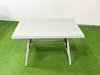 Fimous Outdoor Rattan Garden Furniture Set Patio 6 Chairs Plus Rectangular Dining Table Sets Light Grey Mixed