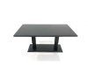 Fimous 10 Seater Garden Sofa Set Aluminium Furniture Rising Dining Tabe Set with 2 Side Tables Big Footstool Dark Grey