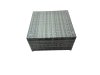 Fimous 12 Seat Poly Rattan Outdoor Patio Coffee Table Corner Sofa Set with 4 Stool 2 Chairs for Garden Backyard Dark Grey Mixed