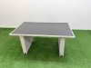 Fimous Outdoor Garden Furniture Sets 9 Seater Wicker Rattan Corner Sofa Sets with Rectangular Dining Table Lounge Sofa 3 Footstools Light Grey