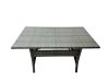 Fimous 10 Seat Rattan High Back Corner Sofa Set Patio Dining Table Set with 3 Stools Chair Dark Grey Mixed