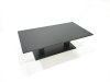 Fimous 10 Seater Garden Sofa Set Aluminium Furniture Rising Dining Tabe Set with 2 Side Tables Big Footstool Dark Grey