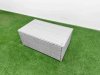 Fimous 9 Seater PE Wicker Rattan Furniture Sofa Sets with Rectangular Coffee Table 2 Seater Love Sofa 3 Stool Light Grey