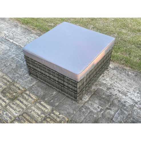 Fimous 6 Seat Modular Rattan Garden Furniture Coffee Table Footstool Chairs Outdoor