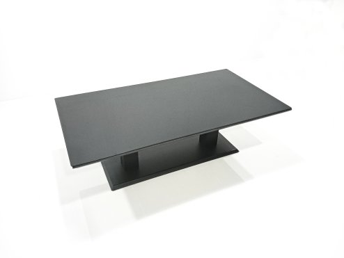 Fimous Garden Sofa Set Aluminium Furniture Rising Dining Tabe Set with 2 Chair 2 Big Footstool Side Table Dark Grey