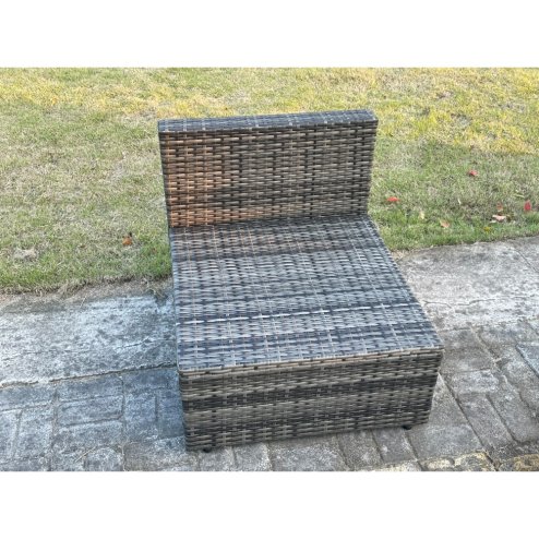 Fimous 3 PC Modular Rattan Garden Furniture Sofa Set Corner Sofa And Armless Sofa