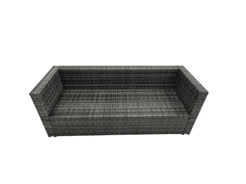 Fimous Rattan Garden Furniture Firepit Dining Set 9 Seater Lounge Sofa Table Set with 3 Footstool