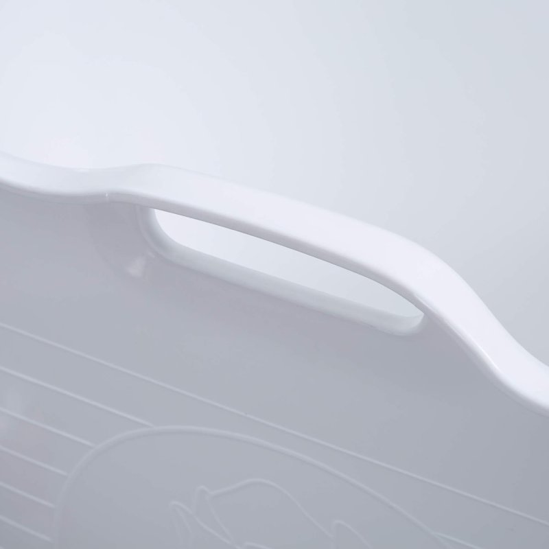 Fimous Bathtub for Adults, Soaking Bathtub for Hot Bath and Ice Bath Freestanding Bath Tub White