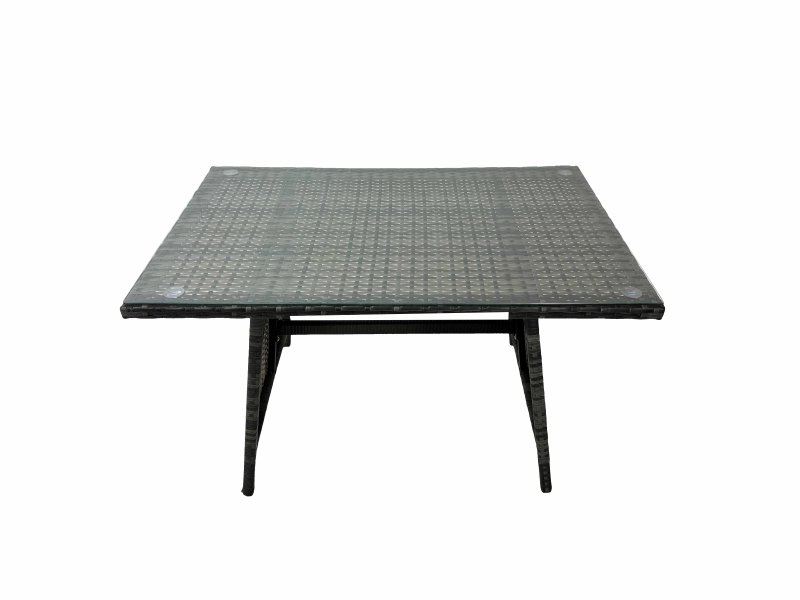Fimous Rattan garden furniture Patio Furniture Sets with Dining Table 3 Stools 2 Chair Dark Grey Mixed