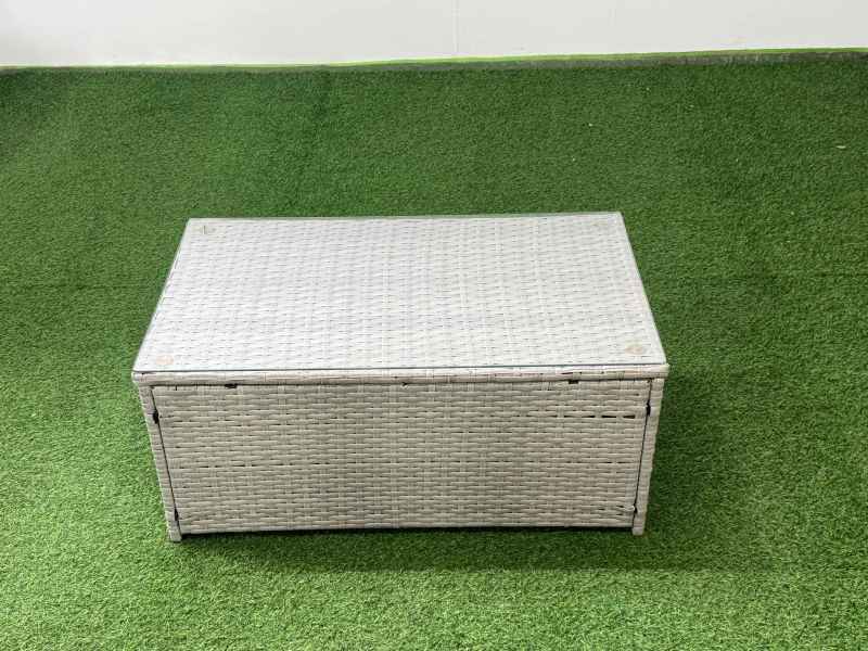 Fimous 6 Seater Garden Outdoor PE Rattan Furniture Set Rattan Garden Sofa Set Light Grey Mixed