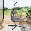 Swing Egg Chair with Stand and Cushion