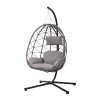 Swing Egg Chair with Stand and Cushion