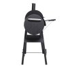 Living and Home Portable Outdoor Charcoal BBQ Grill with Offset Smoker