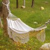Camping Hanging Canvas Hammock with Balance Spread Bar