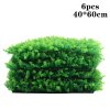 Living and Home 6Pcs Decorative Artificial Grass Hedge Panels 40x60cm