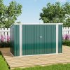 Living and Home 7 x 3 ft Garden Heavy Duty Steel Bicycle Storage Shed Outdoor Bike Store, Dark Green