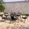 7PCS Garden Patio Dining Table&Chairs Set Outdoor Sturdy Furniture Set