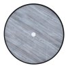 80cm Dia Garden Tempered Glass Wood Grain Coffee Table