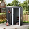 Living and Home 5 x 3 FT Outdoor Metal Storage Shed with Lockable Door