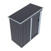 Living and Home 5 x 3 FT Outdoor Metal Storage Shed with Lockable Door