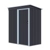Living and Home 5 x 3 FT Outdoor Metal Storage Shed with Lockable Door