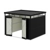 Living and Home 2.6x3x2m Charcoal Black Galvanized Steel Storage Shed with Lockable Doors