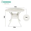 Living and Home Set of 5 Retro Garden Bistro Set Cast Aluminum with Cushions