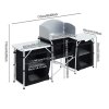Living and Home Camping Kitchen Stand Unit Foldable Storage Portable Outdoor