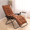 Living and Home Brown Garden Bench Cushion Non-slip Sun Lounger Cushion for Garden Patio