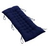 Living and Home Non-slip Sun Lounger Cushion for Garden Patio Dark Blue, 110cm(W) x 40cm(D)