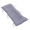 Living and Home Non-slip Sun Lounger Cushion for Garden Patio Grey, 110cm(W) x 40cm(D)