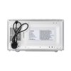 700W 20L Stainless Steel Microwave 6 Power Levels with Defrost Function, Freestanding