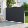Living and Home 300cm L x 180cm W Outdoor Retractable Privacy Side Awning, Grey
