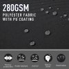 Living and Home 300cm L x 160cm W Grey Outdoor Retractable Privacy Side Awning