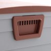 Livingand Home 290L Waterproof Large Plastic Garden Storage Box with Wheels